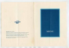 United Airlines Los Angeles by Walter Jetzer Champagne Luncheon Menu 1950's - $37.62