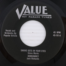 Steve Marks/ Jack Richards - Smoke Gets In Your Eyes -45 rpm 7&quot; EP Record 45-161 - $4.99