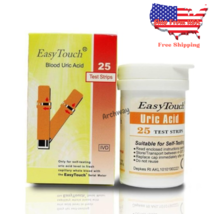 Easy Touch Uric Acid Level 25 Test Strips per Box Original Item Brand - $41.22