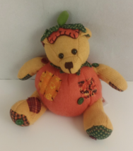 2008 Plushland Knit Pumpkin Bear March of Dimes Plush 6&quot; - $8.90