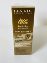 Clairol Professional SOY4PLEX Liquicolor Permanente 2 oz Grey Busters N(2N-82N) - £7.70 GBP