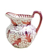 Wedgwood Creamer Pitcher  Purple Leaves Scroll Design Signed Numbered 4&quot; - £49.43 GBP