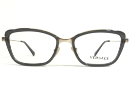 Versace Eyeglasses Frames MOD.1243 1399 Clear Grey Gold Cat Eye 52-17-140 - $121.34