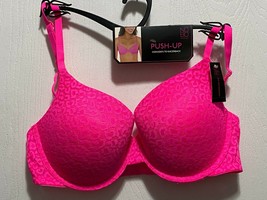 New No Boundaries Womens Hot Pink Push Up Bra Converts To Racerback Size 32C - £3.10 GBP