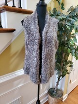 Cabi faux fur mohair alpaca vest women&#39;s size medium pre-owned great condition - £22.38 GBP