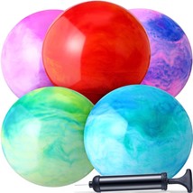 18 Inch Fun Bouncy Balls 5 Pcs Rubber Inflatable Kick Ball Bouncing Sens... - $45.99