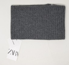Zara Mens 100% Cashmere Knit Snood Zip Fastening Grey Limited Edit Spun NWT - £65.94 GBP