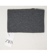 Zara Mens 100% Cashmere Knit Snood Zip Fastening Grey Limited Edit Spun NWT - $115.09 CAD