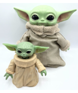 Star Wars The Mandalorian Grogu Figure Plush Lot Yoda Doll 12&quot; - £5.93 GBP