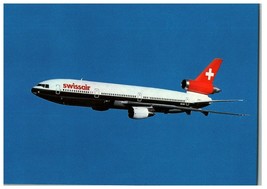 Swissair DC 10 30 Airplane Postcard - £5.81 GBP