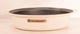 Le Creuset #43 Roaster Roasting Pan White Cast iron With Lid Discontinued - €253,32 EUR