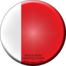 UN Arab Emirates Dubai Novelty Metal Mini Circle Magnet CM-461 - $12.95