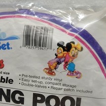 Rare New Vintage 1990 The Wet Set Mickey &amp; Pals Inflatable Wading Pool NOS - £45.89 GBP