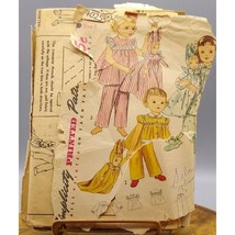 Vintage Sewing PATTERN Simplicity 4025, Child Pajamas and Laundry Bag Doll, Girl - £18.80 GBP