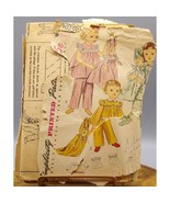 Vintage Sewing PATTERN Simplicity 4025, Child Pajamas and Laundry Bag Do... - £19.76 GBP