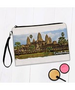 CAMBODIA ANGKOR WAT : Gift Makeup Bag Cambodian Pride Flag Country Souve... - £9.48 GBP