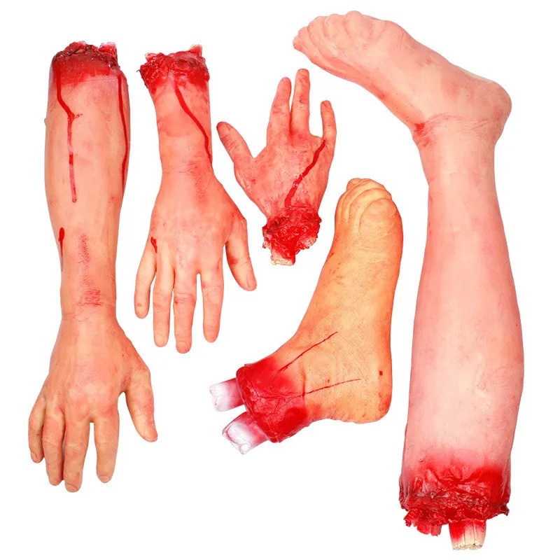 Ot blood horror prank toys halloween decoration severed bloody hand novelty dead broken thumb200
