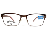 Callaway Junior Eyeglasses Frames Zinger Brown Red Blue Square 49-16-140 - $46.53