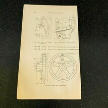 1934 Mechanical Drawing Pulley Handwheel Bracket Bearing Vintage Print - $164.01 MXN