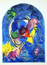 Artebonito - Marc Chagall Lithograph Benjamin Jerusalem windows - £118.14 GBP