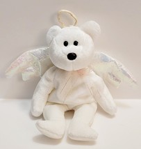 Vintage Halo Bear Ty Beanie Babies Iridescent Angel Wings 1998 PLSHY3 - £28.69 GBP