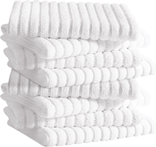 Bar Towels, Pack of 8 Dish Cloths - 12 X 12 Inches, Super Absorbent White Bar Mo - £10.37 GBP