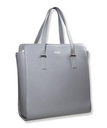 Brooks Brothers Womens Grey Genuine Saffiano Leather Tote Shoulder Bag B... - €56,28 EUR