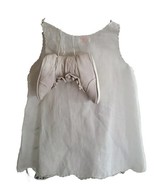 Vintage Decor ~ Child&#39;s Cotton Dress w/Ceramic Shoes on Wooden Hanger - $70.16 CAD