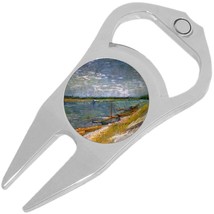 River Bank Boats Golf Ball Marker Divot Repair Tool Bottle Opener - £9.31 GBP