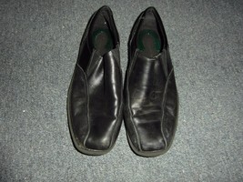 Nunn Bush Men&#39;s sz7.5 Black Loafer Slipon Slip Resistant Dress Shoe NM13468 - £15.48 GBP