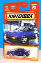 Matchbox 2023 MBX Showroom #95 1984 Toyota MR2 Blue Lights Up Left Hand Drive - $2.97
