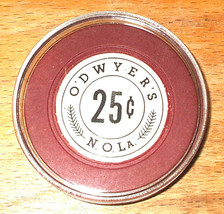 (1) 25 Cent O&#39;Dwyer&#39;s Casino Chip - 1949 - New Orleans, Louisiana - £23.86 GBP