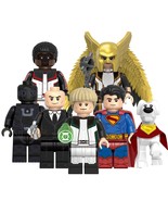6pcs Superman Krypto Lex Luthor Hawkgirl Green Lantern Minifigures Minifigs Toy - $17.99