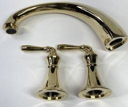 Kohler T398-4-PB Devonshire 3-Hole 2-Handle Tub Faucet - Polished Brass  *READ - £99.58 GBP