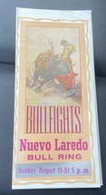 Bullfighting Advertisement Flyer – 4&quot; x 9&quot; - Plaza de Nuevo Laredo #3 - $17.96 CAD