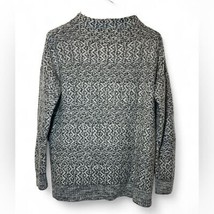 Banana Republic Women M Black White Extra Fine Merino Wool Mohair Sweater - £17.32 GBP