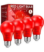 LED Red Light Bulb, Red Colored Light Bulbs Outdoor, A19 60 Watt Equival... - €15,84 EUR