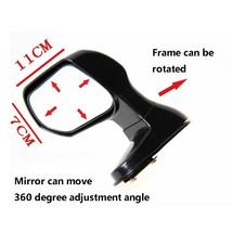 3R-105 Black Removal Blind Spot Reversing Rearview Mirror car hood auxiliary rea - £77.75 GBP