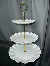 3 Tier Cupcake Stand Holder Plastic Cup Cake Stand 9.84 x 9.84 x 1.18 in - $25.06 CAD