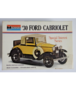 Vintage 1974 Monogram 1930 Ford Model A Cabriolet 1:24 Model Kit #7552 O... - $39.59