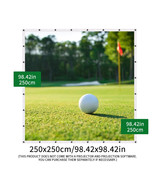 98.42in X 98.42in Caiton Golf Ball Simulator Impact Display Projection S... - $253.32 CAD