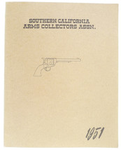 Southern CA Arms Collectors Assoc First Annual yearbook 1951 firearms - £10.52 GBP