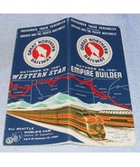 Great Northern Railway Empire Builder Train Time Table Timetable 1961 - €6,90 EUR