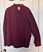 Dickies Maroon Textured Button-Up Shirt Size 3XL - $30.00