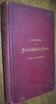 1890 ANTIQUE HISTORY FIRST CHURCH in NEWTON MASSACHUSETTS BOOK 225TH ANN... - $49.49