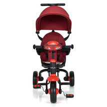 Foldable 6-In-1 Baby Tricycle Toddler Bike Stroller W/Adjustable Push Ha... - £134.09 GBP