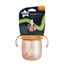Tommee Tippee Superstar Weighted Straw Cup for Toddlers | 10oz, 6+ Months, Pink - £10.24 GBP