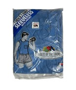 1986 Fruit of the Loom Sleeveless Pocket T Shirt Size XL 46-48 Blue Vint... - $605.35 MXN