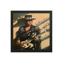 Stevie Ray Vaughan and Double signed &quot;Texas Flood&quot; album Reprint - £59.17 GBP