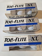 Spalding Top Flite XL Tour Trajectory 3 Pack Set of 9 Golf Balls 1994 - $11.87